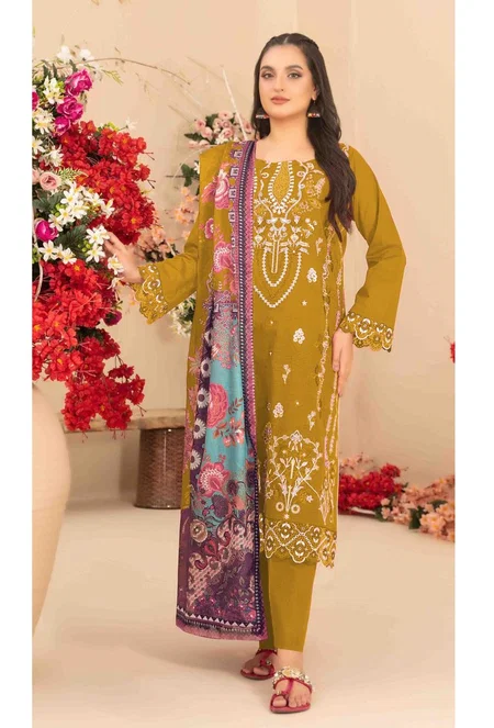 Mah E Rooh 4234 A To D Cambric Cotton Embroidery Salwar Kameez
